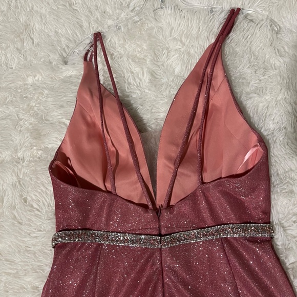 Prom dress pink to silver ombre - Picture 2 of 5